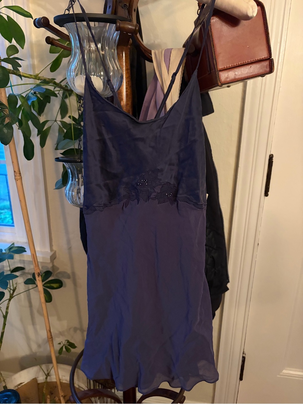 Y2K vintage Victoria  Secret silk purple slip